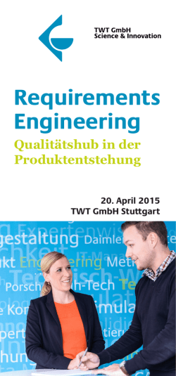 Schulungsflyer Requirements Engineering