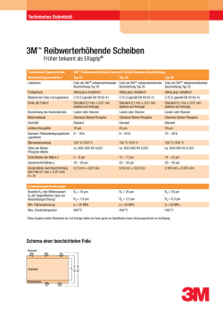 3M&trade; Reibwerterh&ouml;hende ScheibenTechnisches DatenblattPDF 49kB