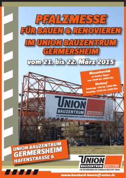 PFALZMESSE - HORNBACH Baustoff Union GmbH