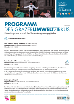 PROGRAMM - Stadt Graz! - Umweltserver