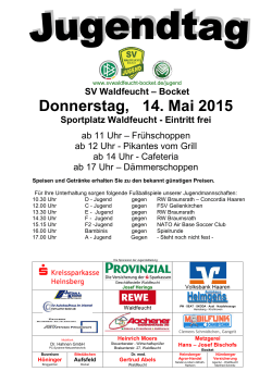 Donnerstag, 14. Mai 2015 - SV Waldfeucht