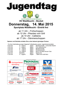 Donnerstag, 14. Mai 2015 - SV Waldfeucht