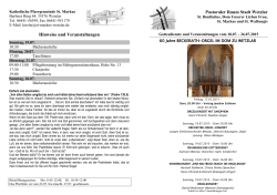 Hinweise und Veranstaltungen Pastoraler Raum