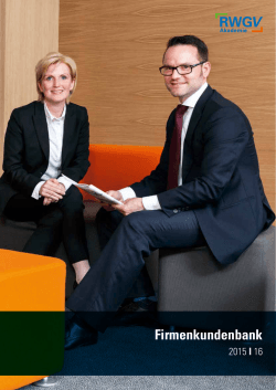 Firmenkundenbank 2015/2016 - Rheinisch