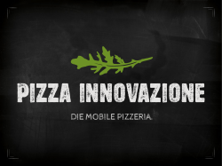 Zur Pressemappe - Pizza Innovazione