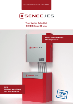 Datenblatt SENEC.Home G2 plus