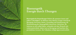 Bioenergetik Energie durch Übungen