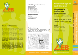 in, Präsenz- und Betreuungskraft 08.04.2015 - LEB