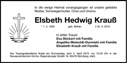 Elsbeth Hedwig Krauß