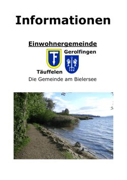 Informationen - Einwohnergemeinde T&auml;uffelen