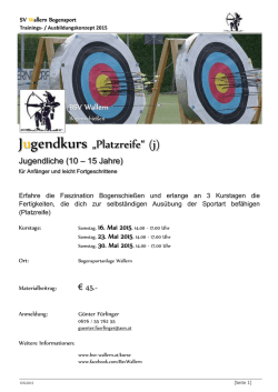 Kurs-System - Bogensport Wallern