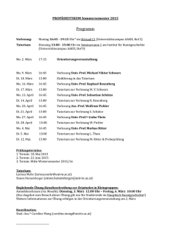 Programm - Institut für Kunstgeschichte