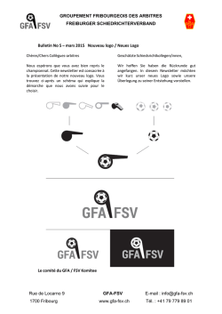 GROUPEMENT FRIBOURGEOIS DES ARBITRES - GFA-FSV