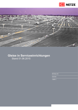 Gleise in Serviceeinrichtungen