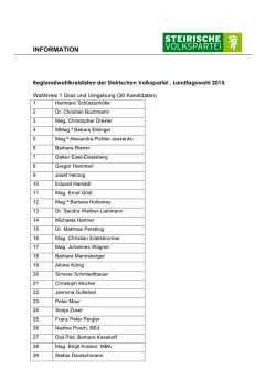 Die vier Wahlkreis-Listen als PDF