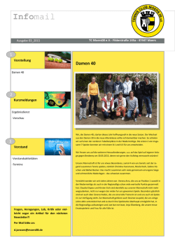 InfoMail 3/2015 - Tennisclub Moers 08