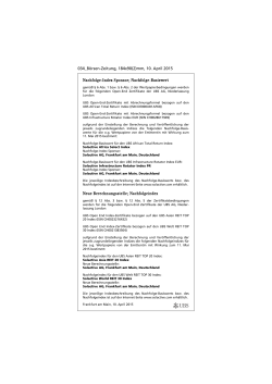 10.04.2015 Bekanntmachung Nachfolge-Index - UBS