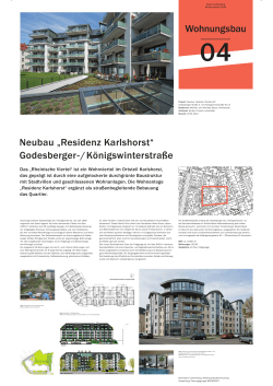 Neubau &bdquo;Residenz Karlshorst&ldquo; Godesberger