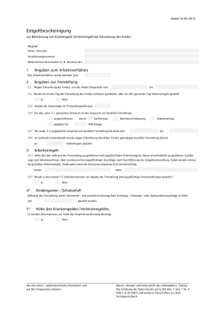 Verdienstbescheinigung zur Berechnung von Kranken