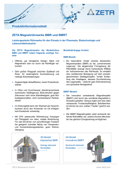 Produktinformationsblatt ZETA Magnetr&uuml;hrwerke BMR und BMRT
