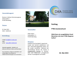 Flyer - DIfA - Deutsches Institut für Assistenzhunde