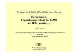 Illersanierung, Flusskilometer 14.600 bis 13.600 auf Höhe Vöhringen