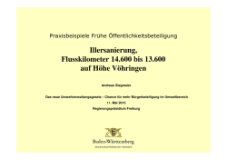 Illersanierung, Flusskilometer 14.600 bis 13.600 auf H&ouml;he V&ouml;hringen