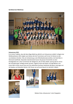 Geräteturnen Melchnau