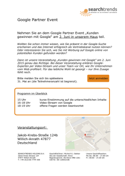 Google Partner Event - Kompetenznetz Mittelstand