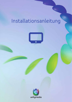 Installationsanleitung HD Recorder
