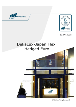 DekaLux-Japan Flex Hedged Euro DekaLux-Japan