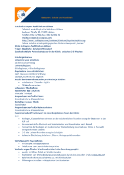Schulteil Asklepios Fachklinikum L&uuml;bben