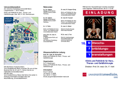 E I N L A D U N G 16. M - Universit&auml;tsmedizin Mainz