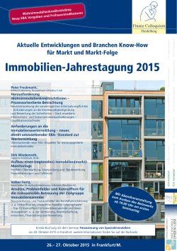 Immobilien-Jahrestagung 2015 - Finanz Colloquium Heidelberg