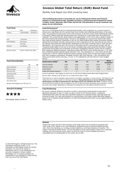 Invesco Global Total Return (EUR) Bond Fund