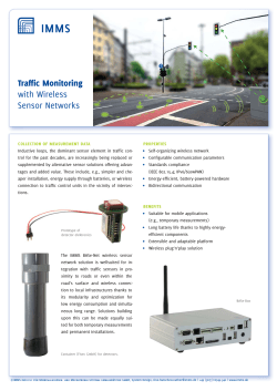 Traffic Monitoring with Wireless Sensor Networks