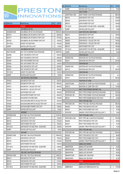 Preisliste Preston 2015