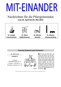 Das neue Gemeide-Inf - Kath. Pfarrgemeinde St. Marien