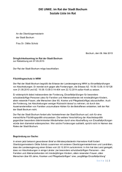 Dringlichkeitsantrag