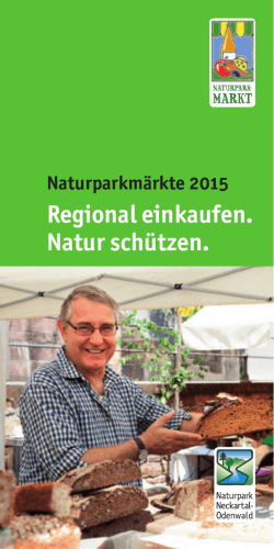 regional einkaufen. natur schützen. - Naturpark Neckartal