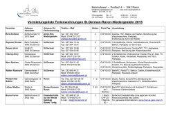 Ferienwohnungsliste neu 2015 - Tourismus Raron