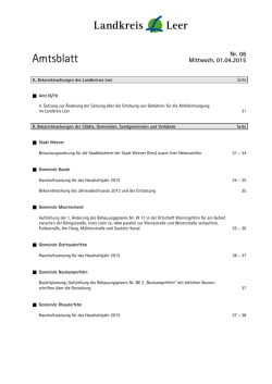 Amtsblatt Nr. 06/2015