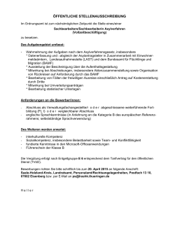 Öffentl_Stellenausschr_SB Asylverfahren - Saale-Holzland