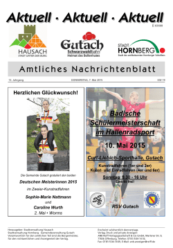 Amtliches Nachrichtenblatt KW 19