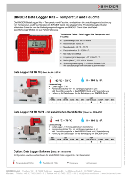 Data Logger Kit für Temperatur und Feuchte