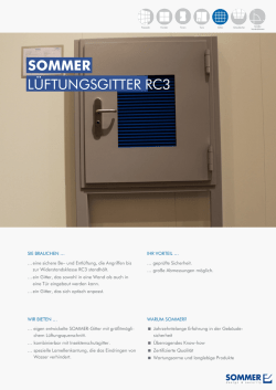 LÜFTUNGSGITTER RC3 SOMMER