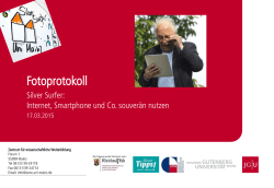 Fotoprotokoll - Zentrum für wissenschaftliche Weiterbildung