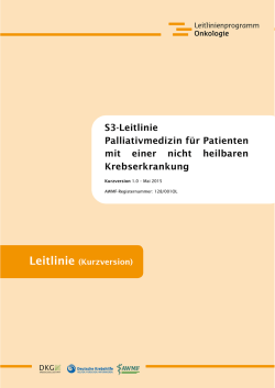S3-Leitlinie Palliativmedizin