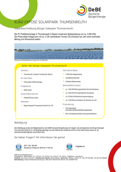 Informationen zum PV