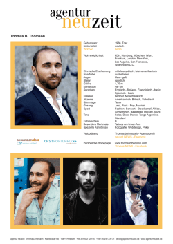 VITA PDF - Agentur Neuzeit
